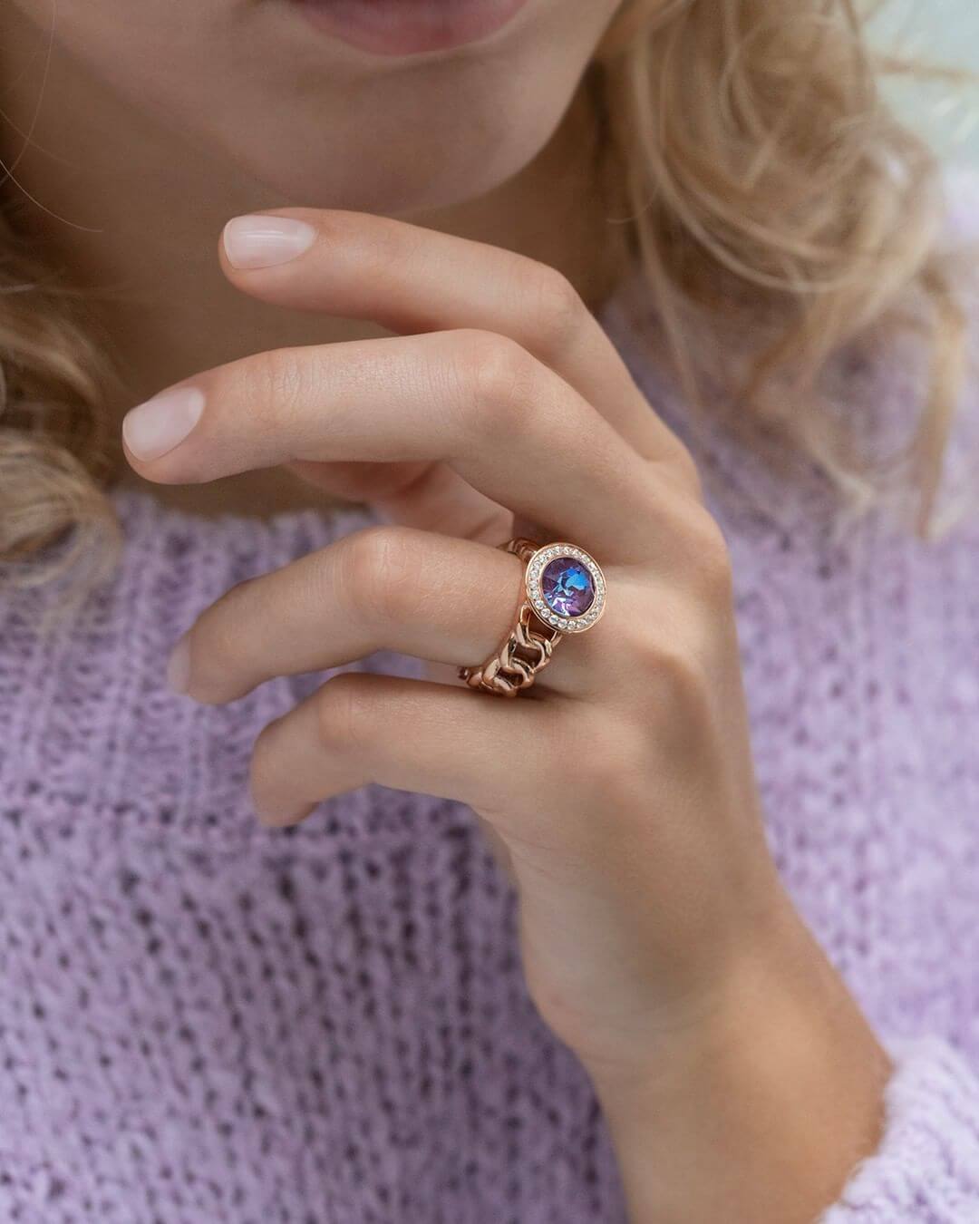 Basic LIBERI Rose Gold Plated Ring