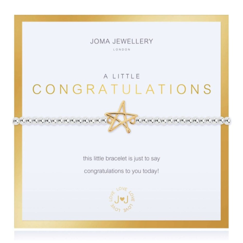 Beautifully Boxed A Littles | Congratulations | Bracelet | 17.5cm Stretch