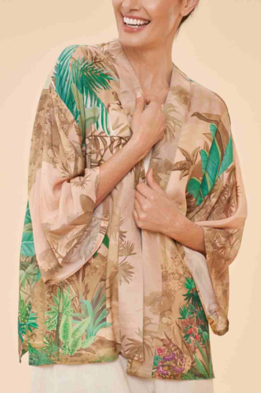 Oasis Kimono Jacket - Coconut