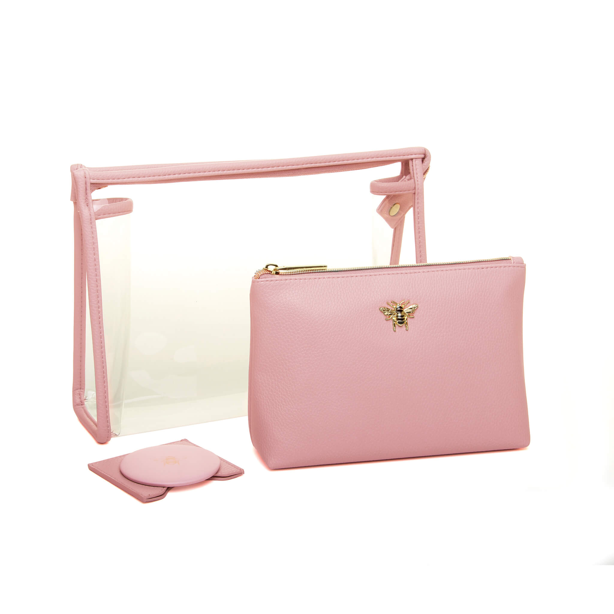 3 Piece Beauty/Makeup Gift Set In Pink