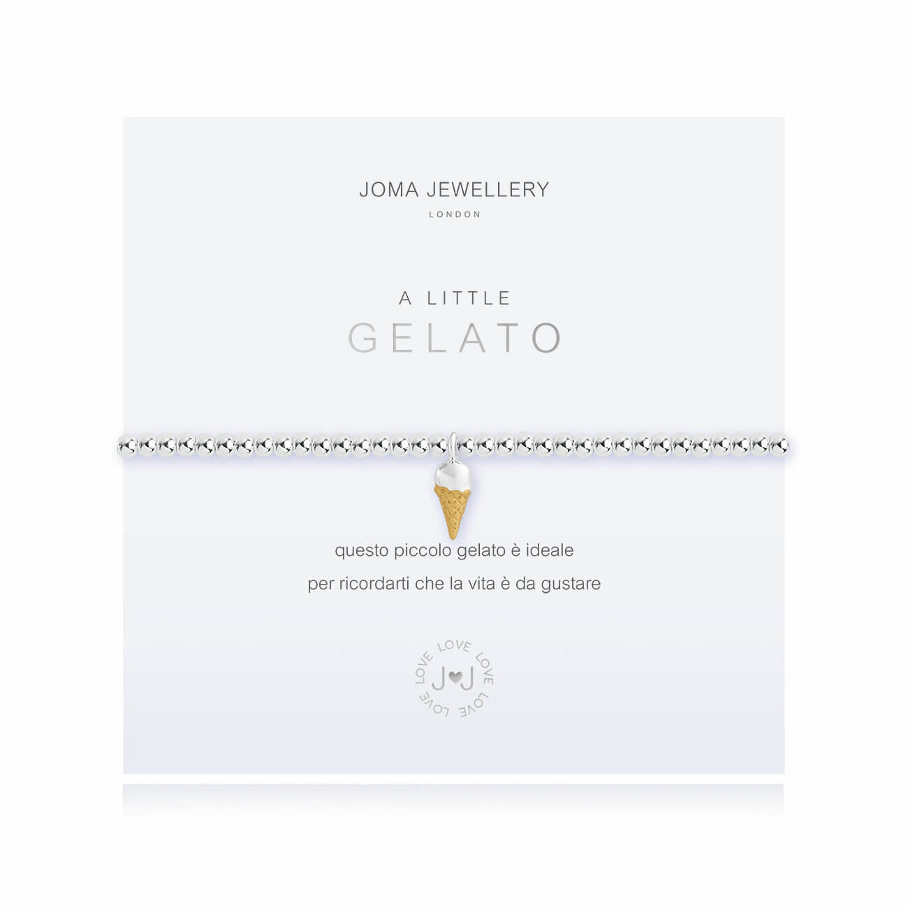 A Little | Gelato | Silver And Gold | Bracelet | 17.5cm Stretch (Italian)