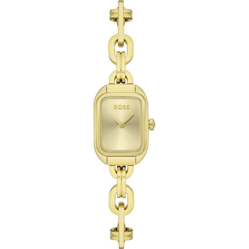 Hailey Gold Dial Gold Plated Bracelet Strap Ladies Watch