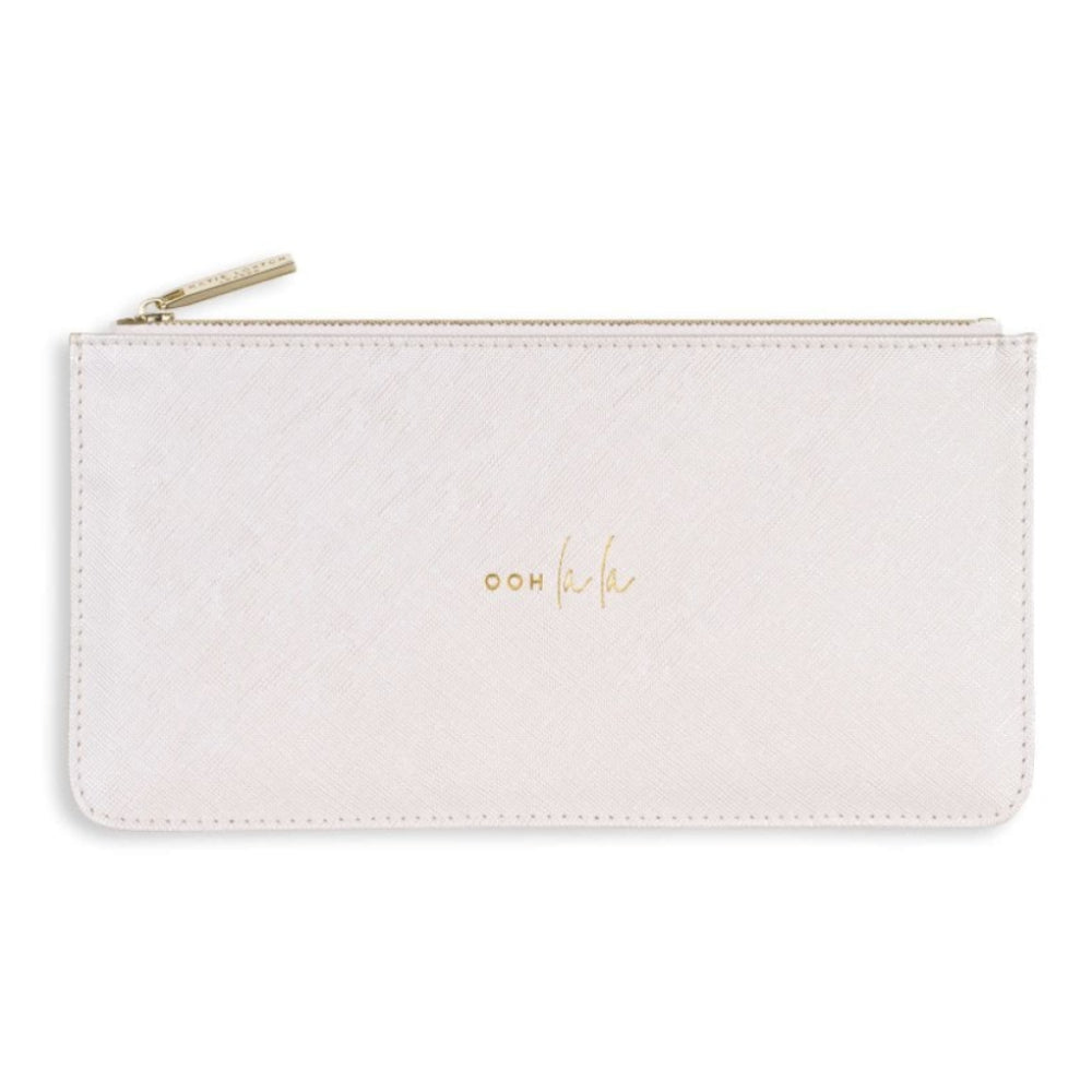 Serena Slim Pouch - Ooh La La - White - 11x22cm