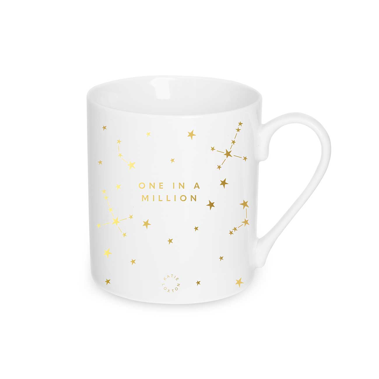 Porcelain Mug | One In A Million | White and Gold