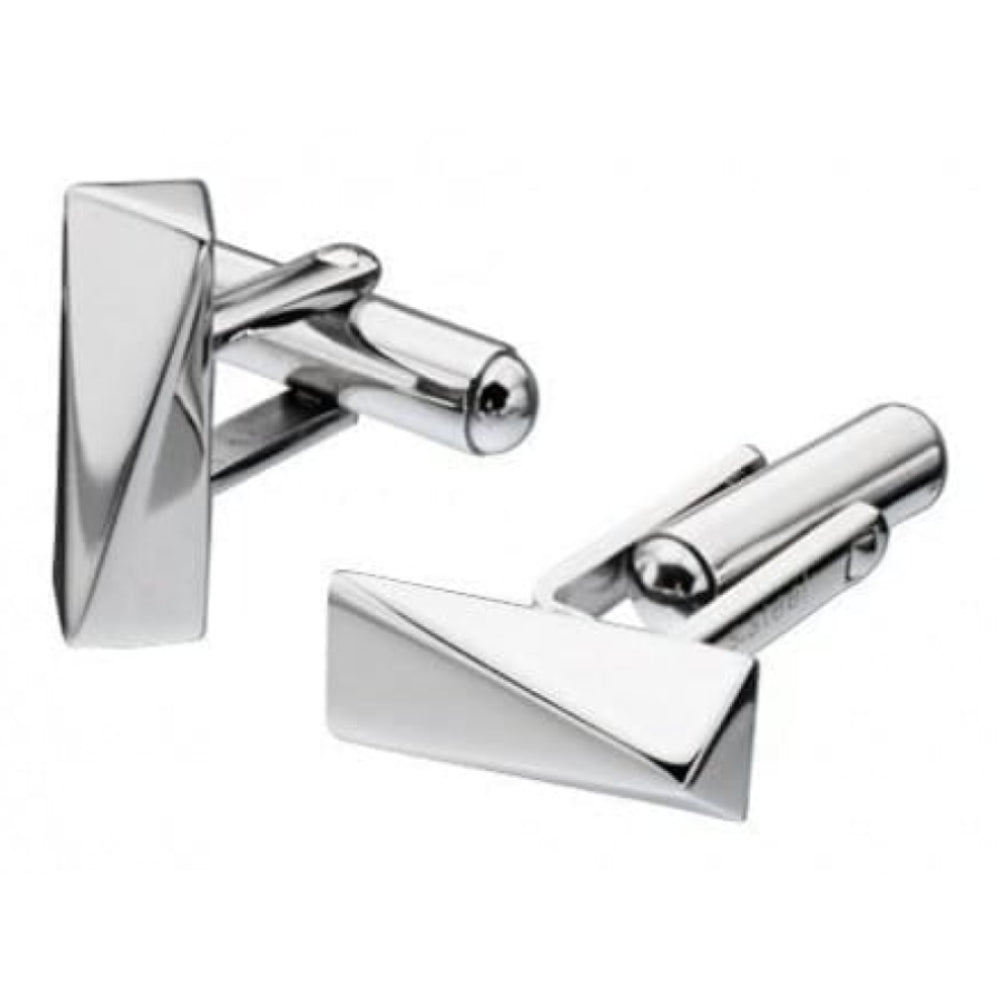 Gents Stainless Steel Irregular Pyramid Cufflinks