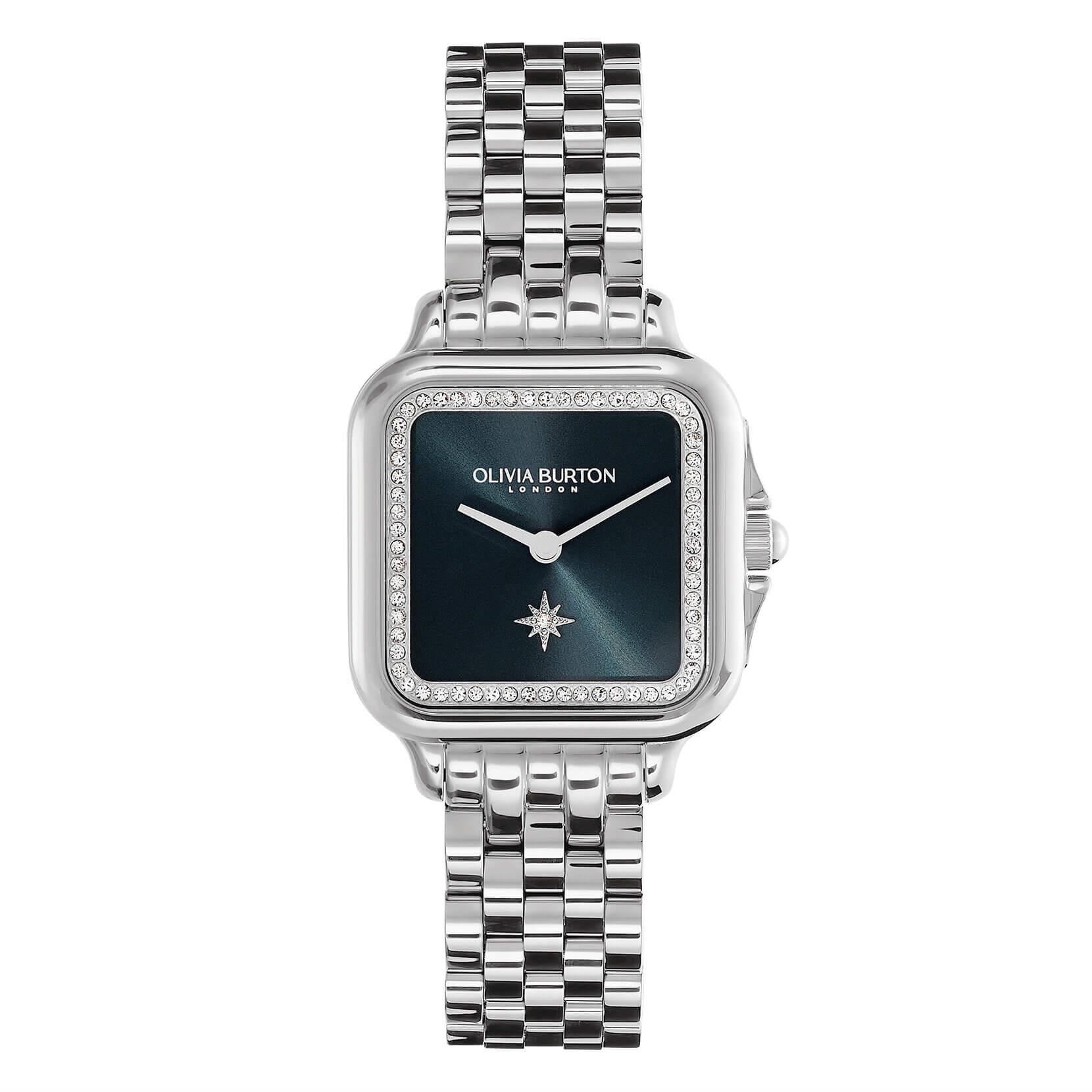 Grosvenor Blue & Silver Bracelet Watch