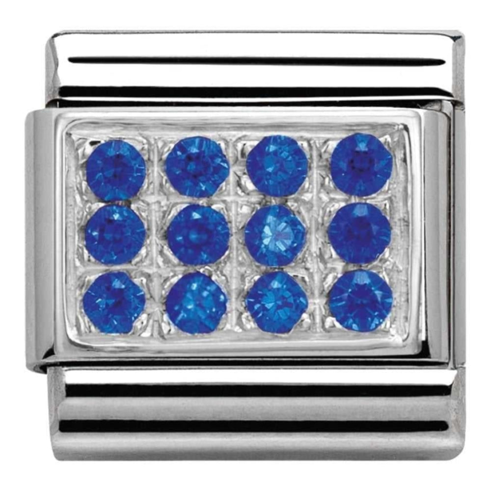 Classic Pave CZ Blue Link