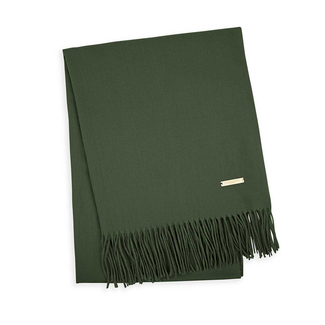 Thick Plain Scarf | Khaki