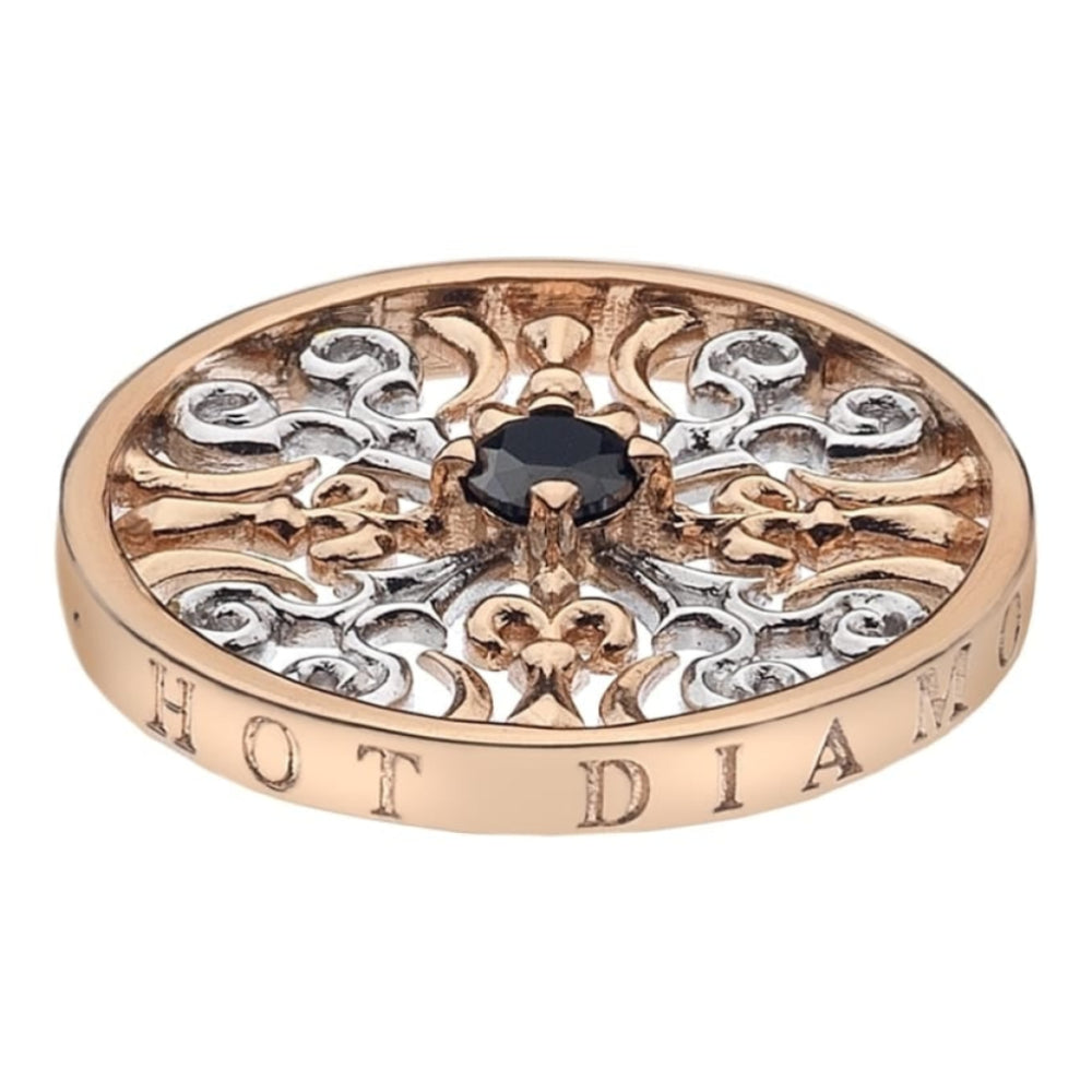 Victorian Silver & Rose Gold Plate Coin - 25mm