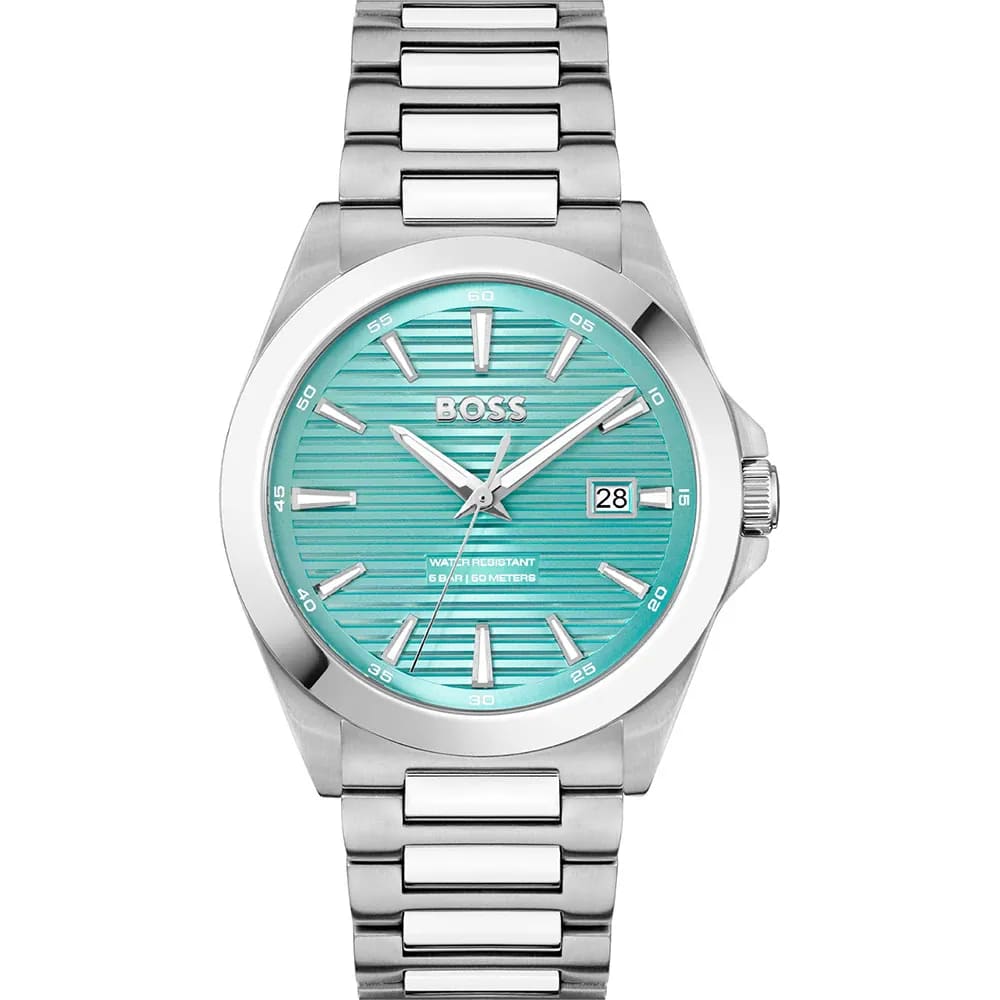 Strike Light Blue Dial With Stainless Steel Bracelet Strap Men's Watch