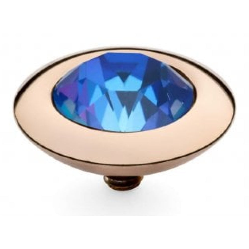 Royal Blue Delite Crystal Interchangeable Top Tondo (Rg/P)