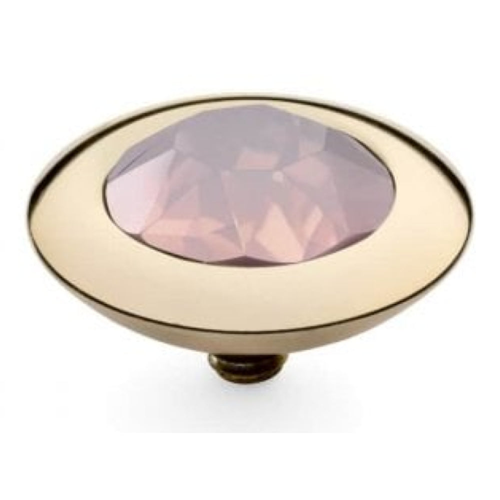Famosa Gold 13mm Tondo Ring Top Rose Water Opal