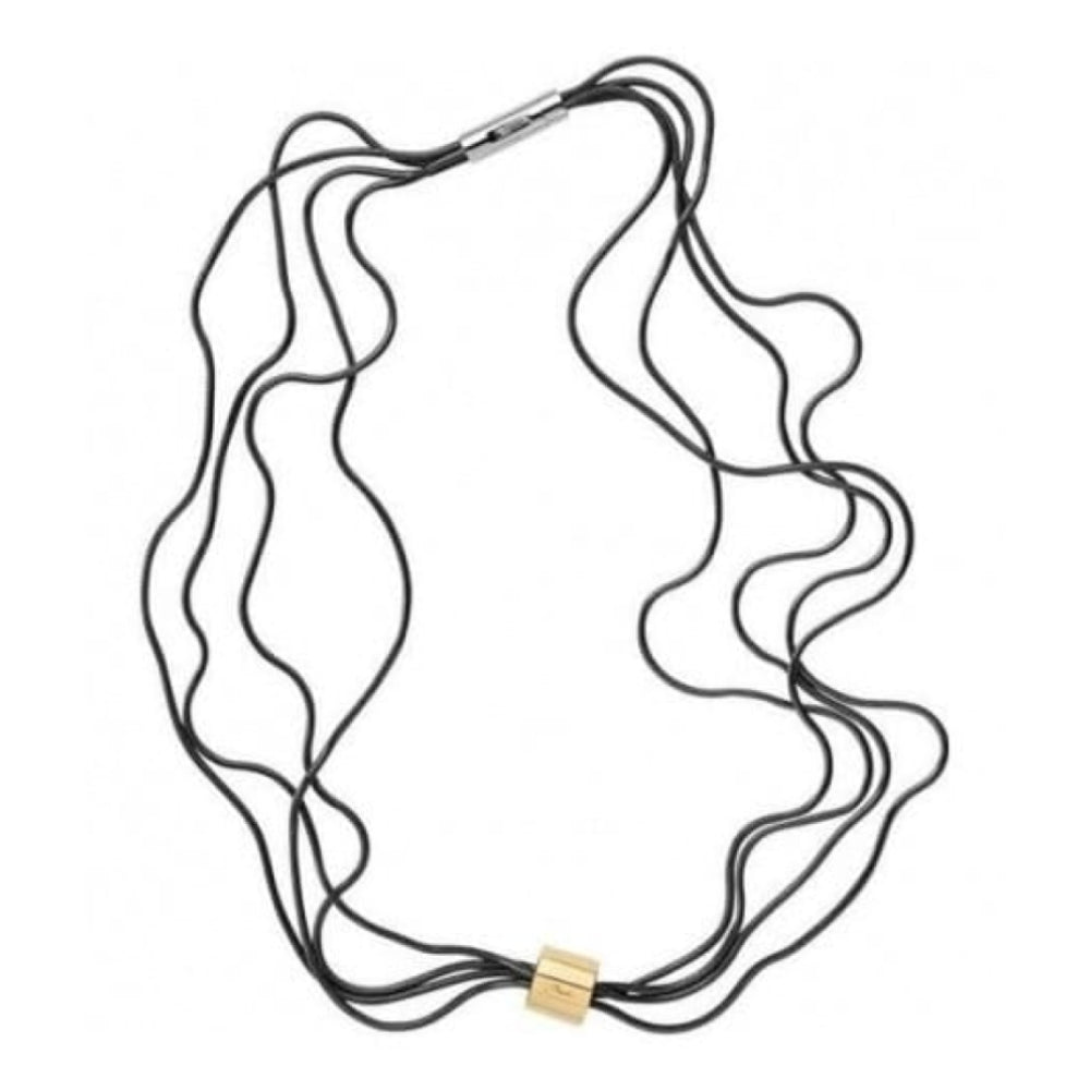 Ladies Multi Strand Grey Steel Necklace