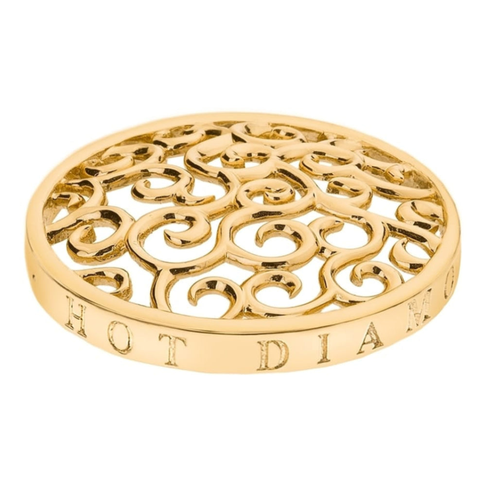 Winding Paths Yellow Gold Coin - 33mm