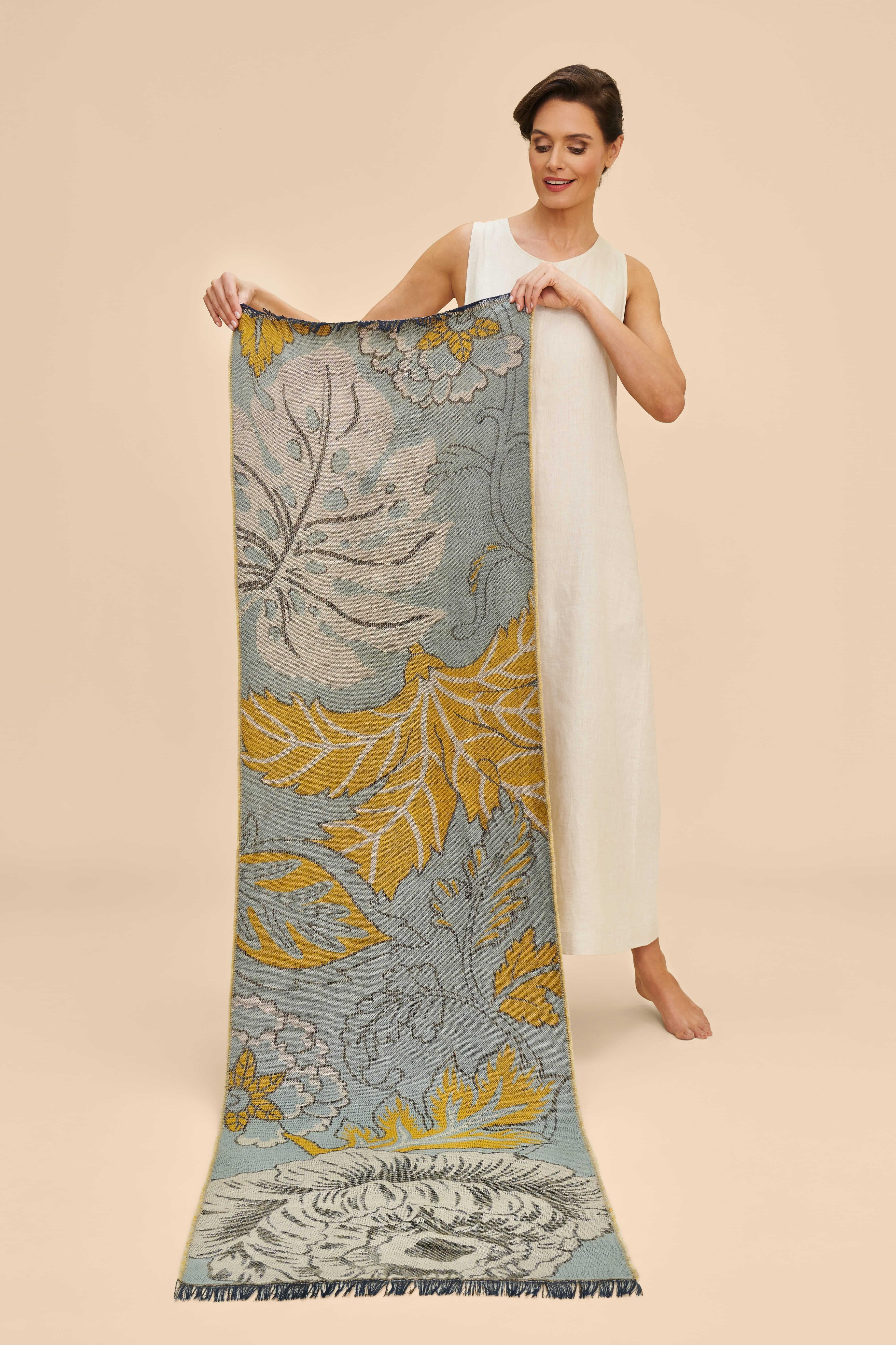Wild Floral Woven Scarf