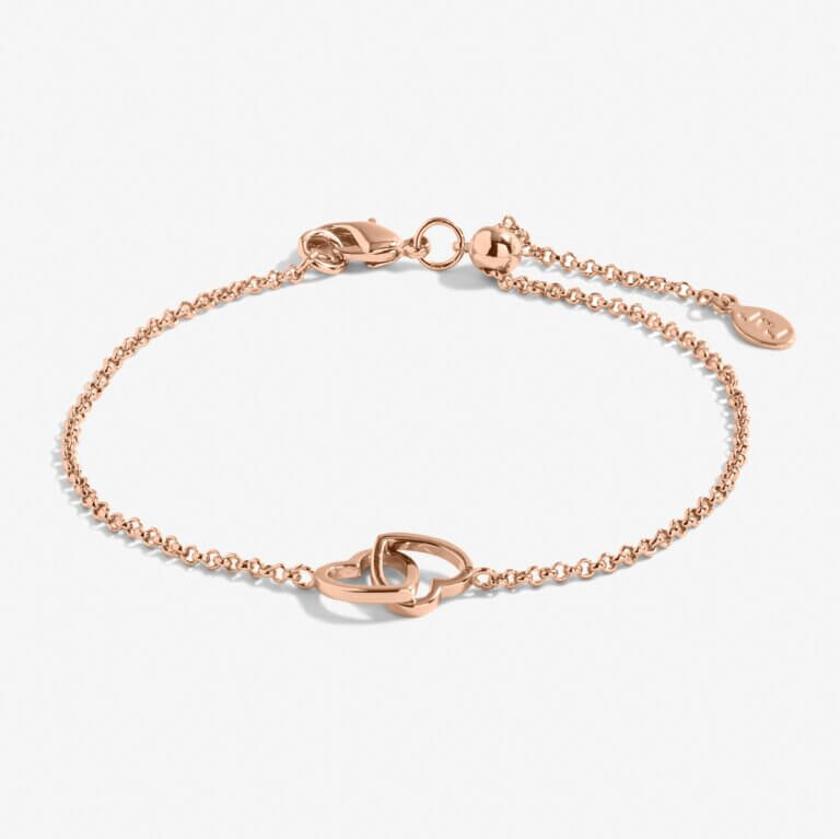 Infinity Links | Heart Bracelet | Rose Gold | Bracelet | 19cm Adjustable