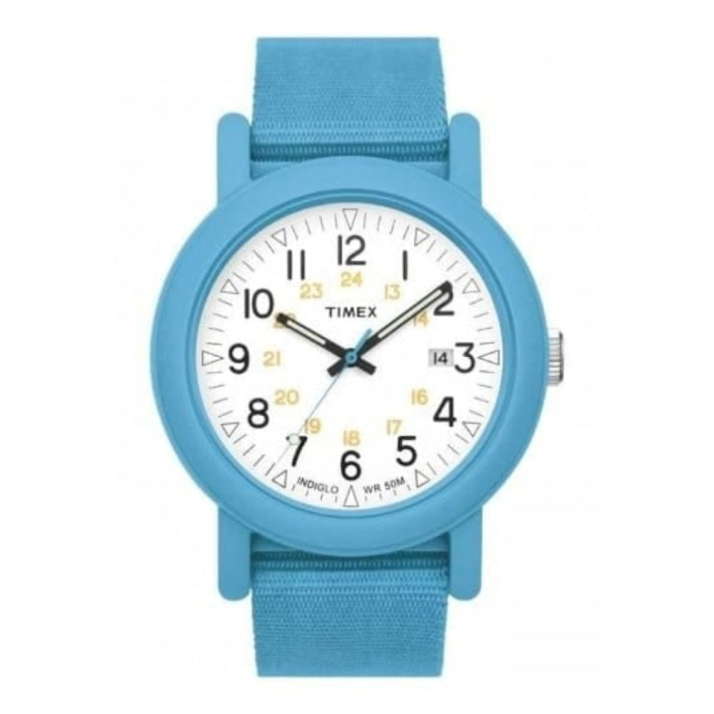 Unisex Blue Fabric Strap Camper Watch