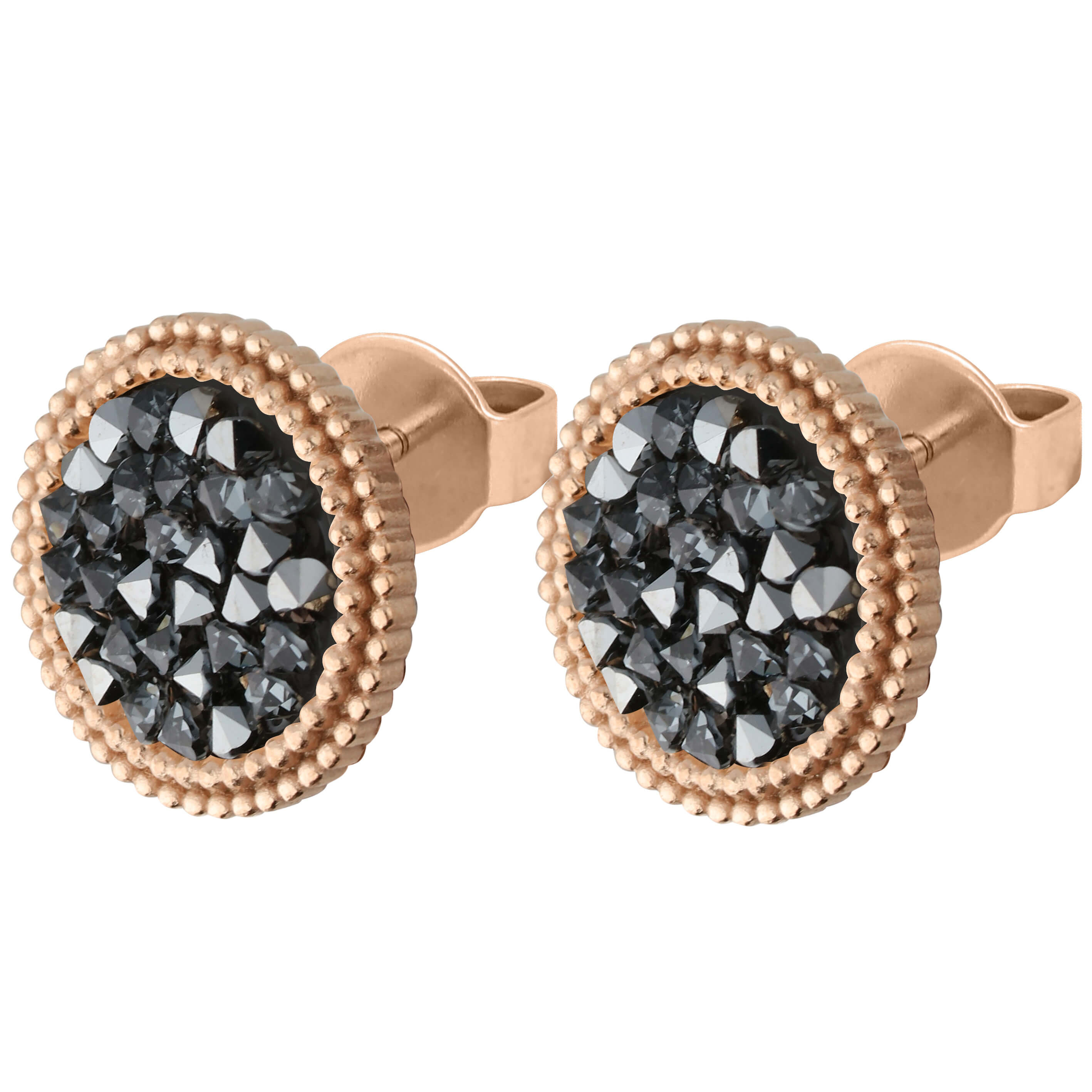 Fabero Flat (Rg/P) 15mm Metallic Silver Stud