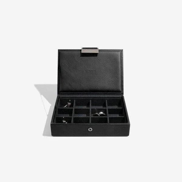 Black Mini Watch & Cufflink Box