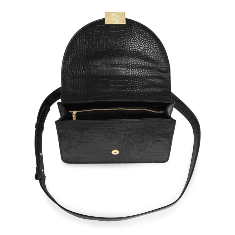 CELINE CROC CROSS BODY - Black - 19.4x27.5x8cm