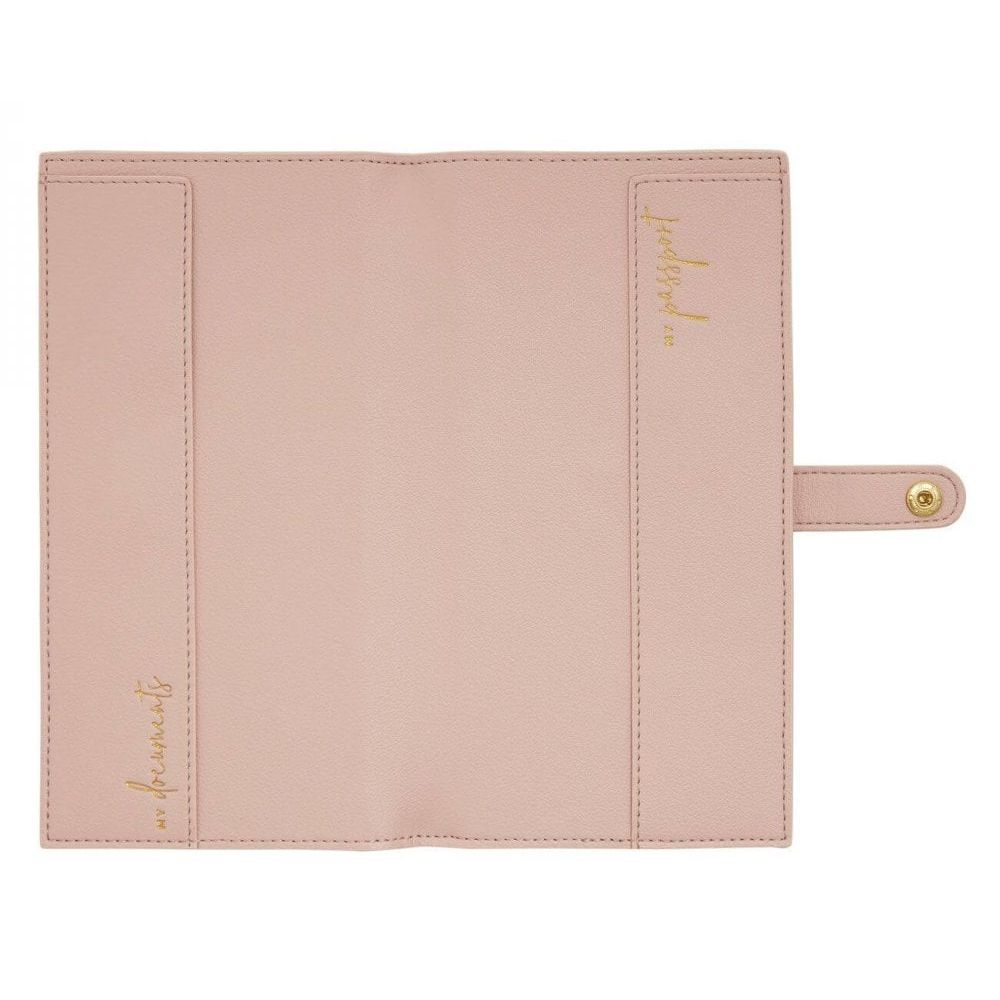 Travel Wallet | Live Love Sparkle | Dusty Pink | 23 X 12cm