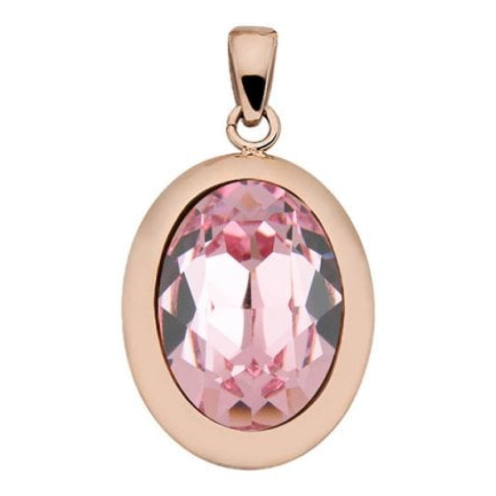 Pendant Tivola Light Rose Crystal Big Rose Gold