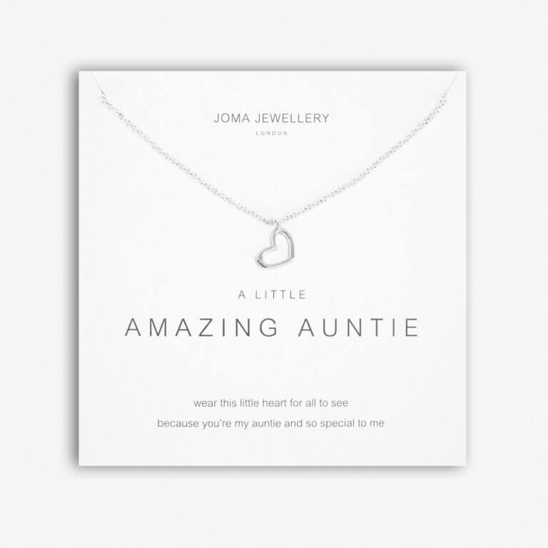 A Little | Amazing Auntie | Silver | Necklace | 46cm + 5cm ExtenderA Little | Amazing Auntie | Silver | Necklace | 46cm + 5cm Extender