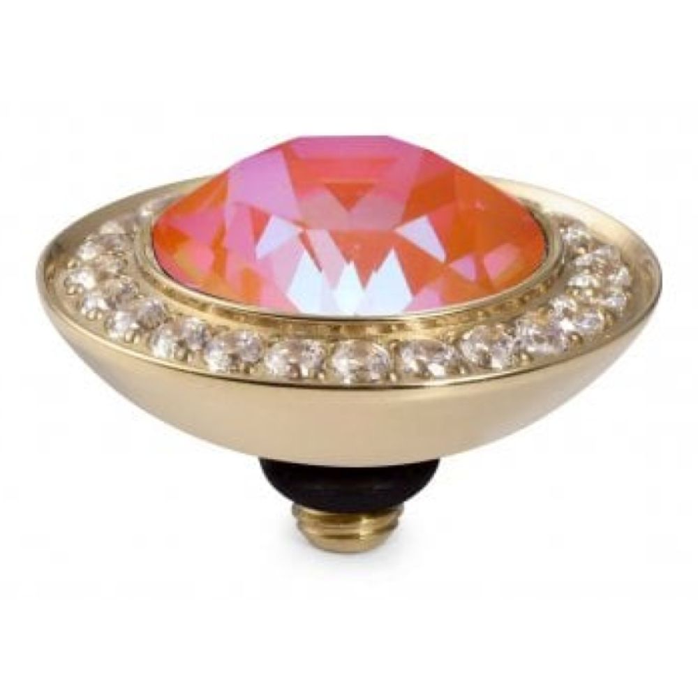 Orange Glow Delite Crystal Interchangeable Top Tondo Deluxe (G/P)