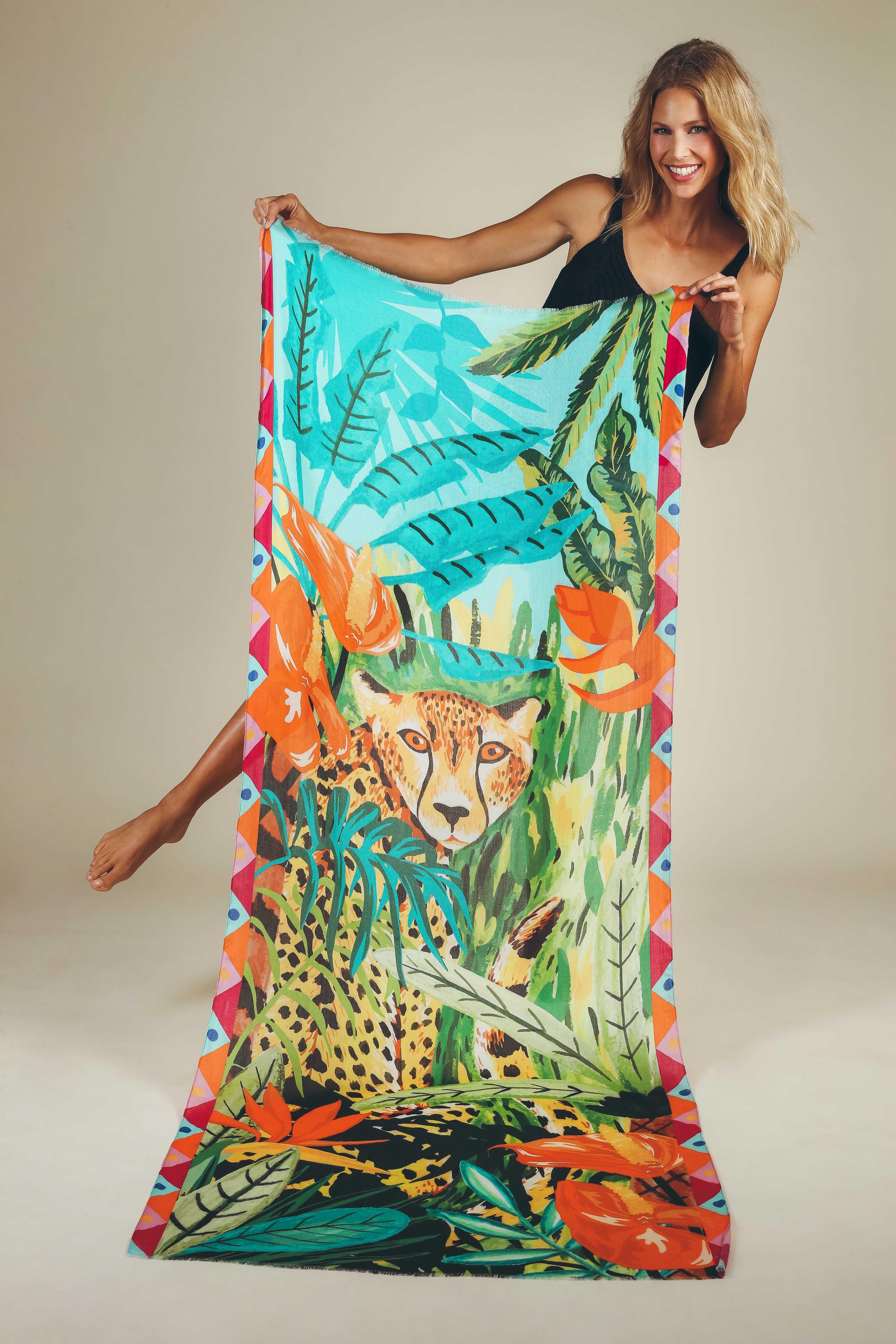 Cheetah Luxury Modal Print Scarf