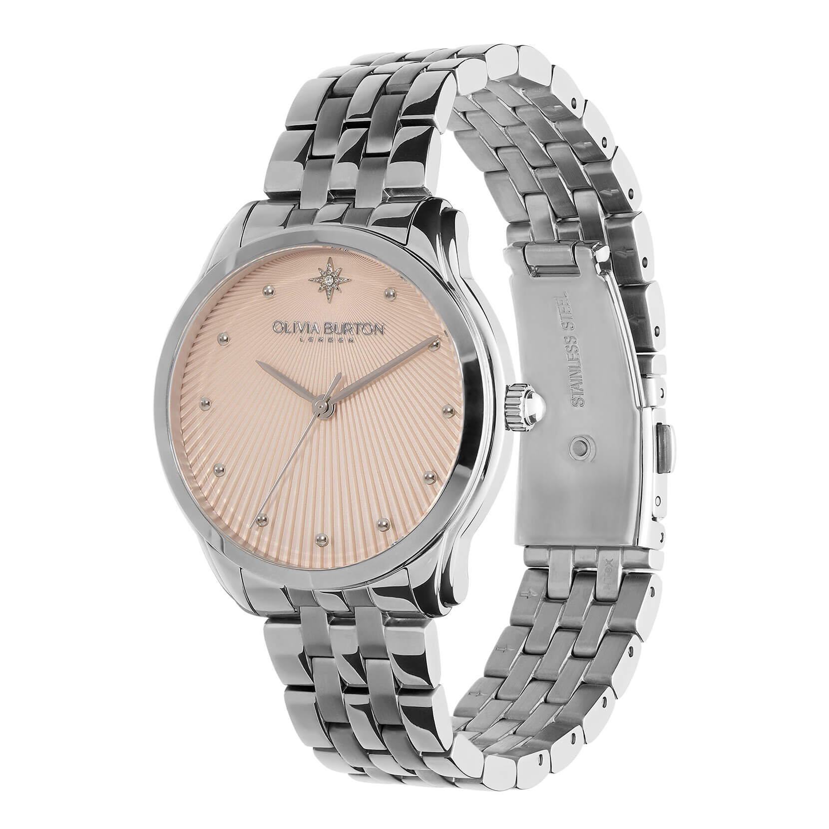 Celestial Starlight Blush & Silver Bracelet Watch