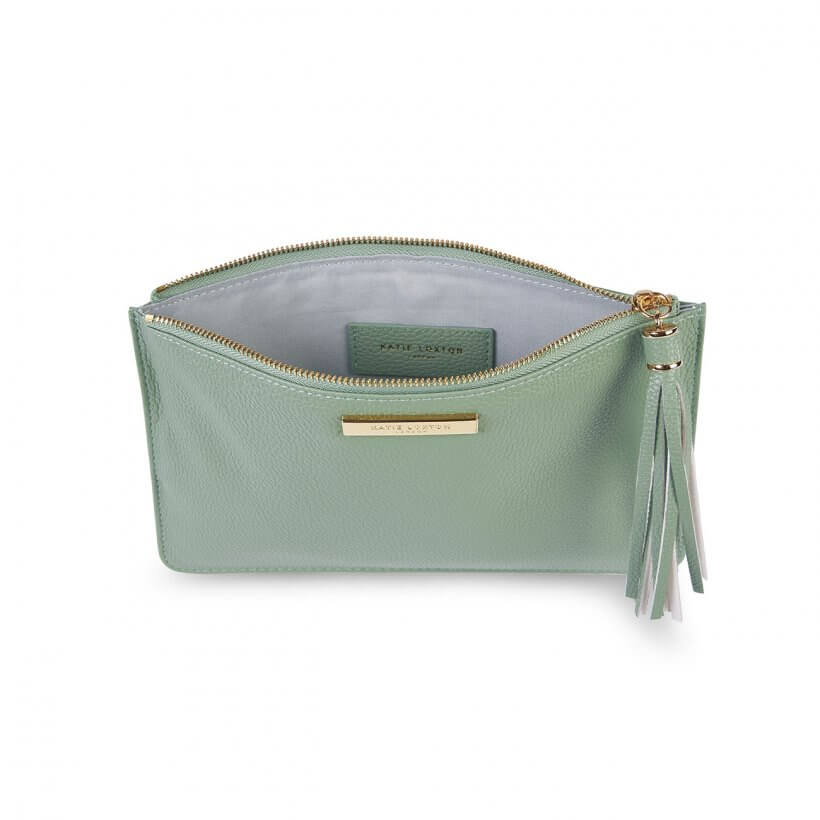 Sophia Tassel Pouch | Mint Green