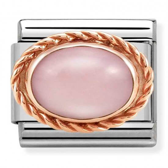 Composable Classic 9K Rose Gold Set Pink Opal Link