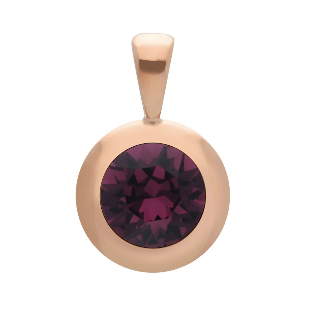 Tondo (Rg/P) 13mm Amethyst Pendant