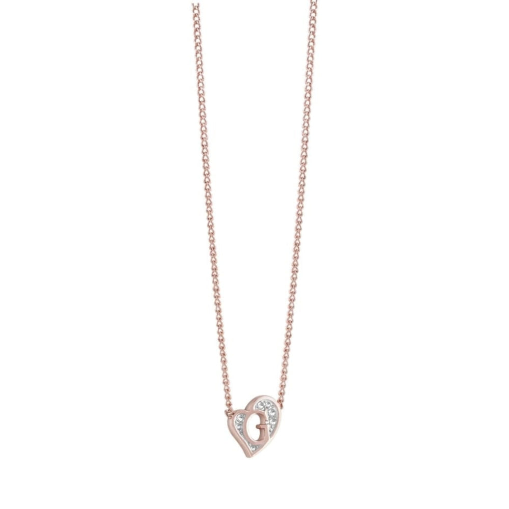 G Hearts Mini Necklace Rose Gold