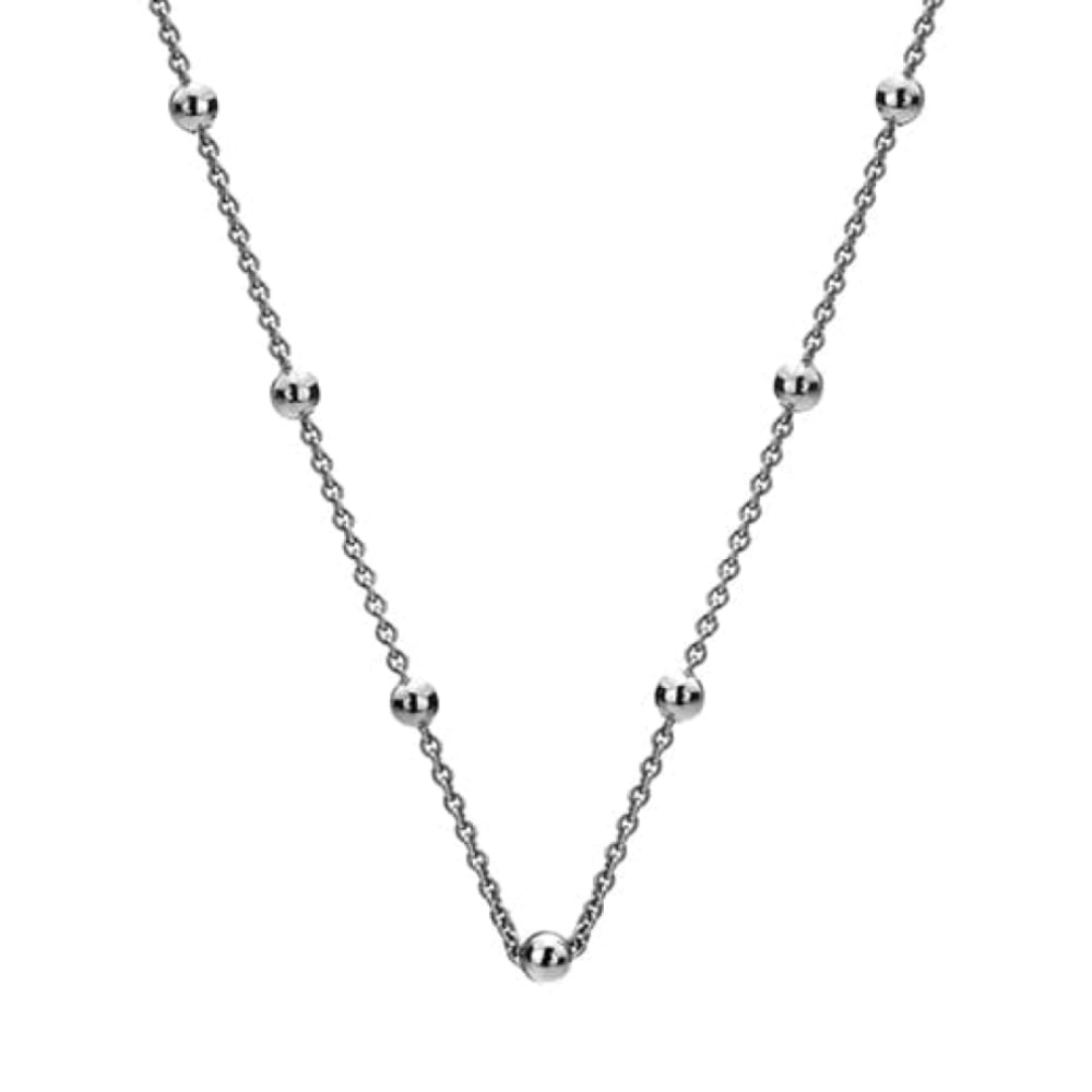 Sterling Silver Intermittent Bead Chain 18"
