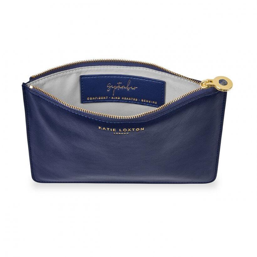 Birthstone Perfect Pouch | September | Lapiz Lazuli | Navy