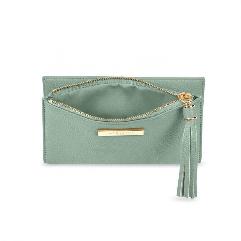 Sophia Tassel Fold Out Purse | Mint Green