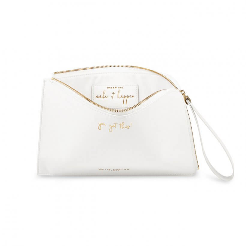 Secret Message Pouch | You Got This! | Off White