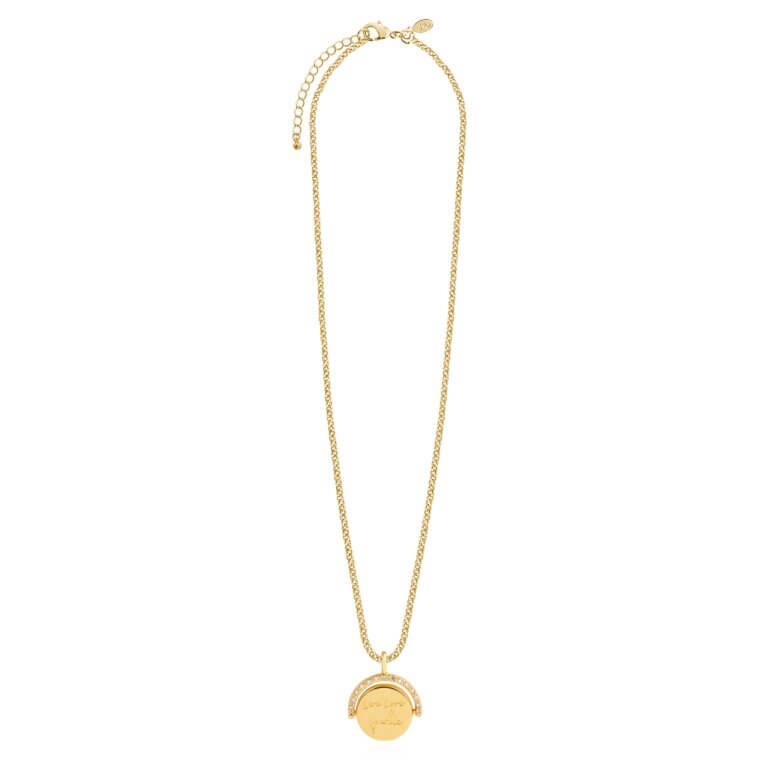 Positivity Pendants | Live Love Sparkle | Gold | Necklace | 46cm + 6cm Extender