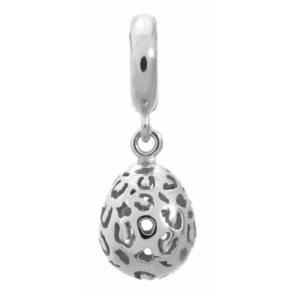 Leopard Cut Drop Sterling Silver Charm