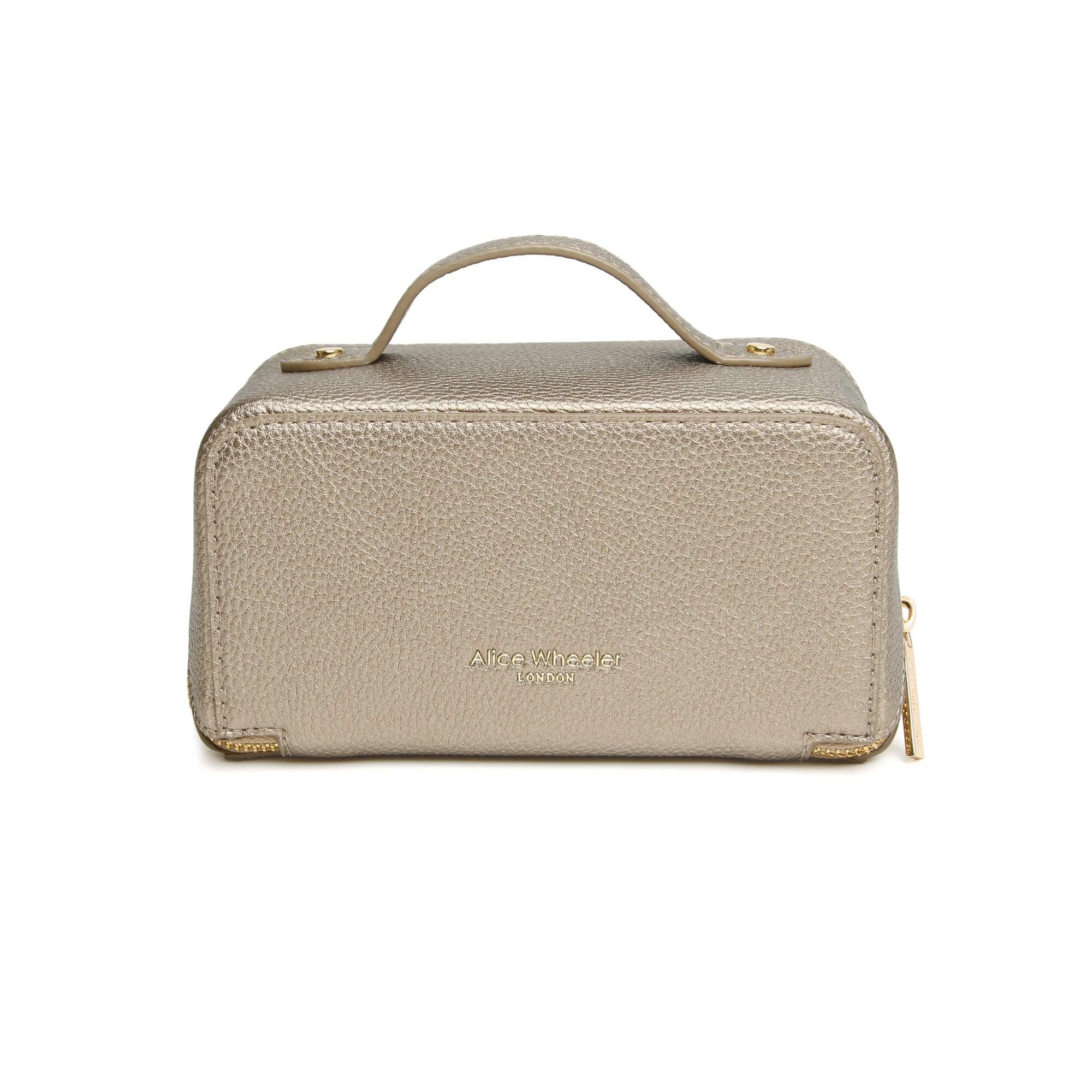 Mini Train Case In Bronze