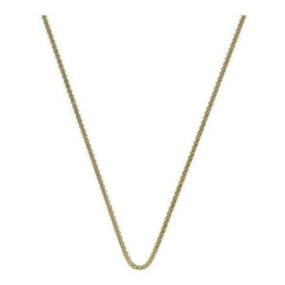 Yellow Gold Plate Sterling Silver Popcorn Chain 24"
