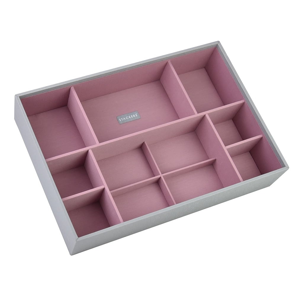 Dove Grey & Antique Rose Supersize Deep 11 Section Stacker