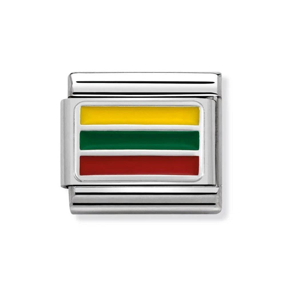 Composable Classic Lithuania Link In Enamel & 925 Silver