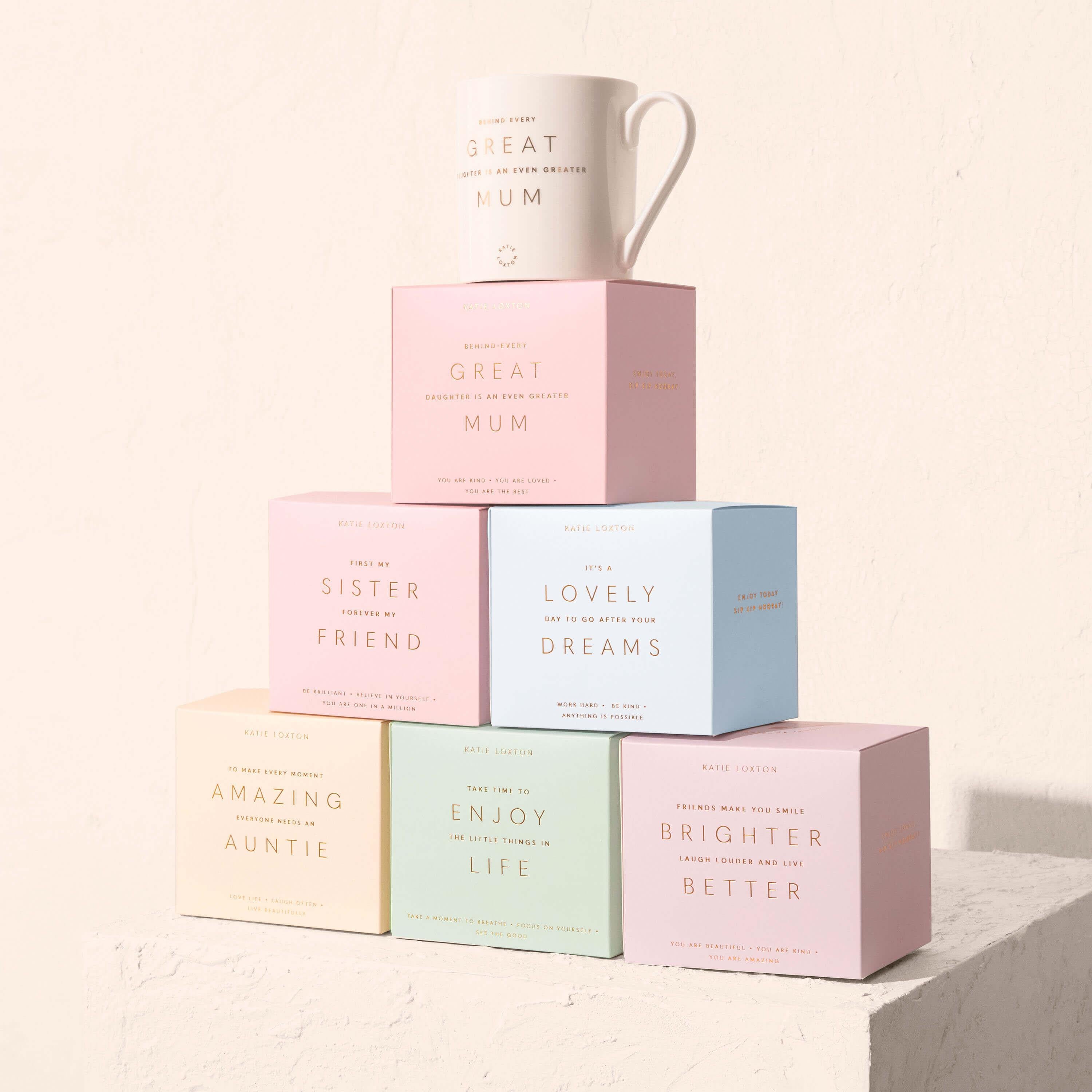 Porcelain Mug | Behind Every Great Daughter Is An Greater Mum | Pink