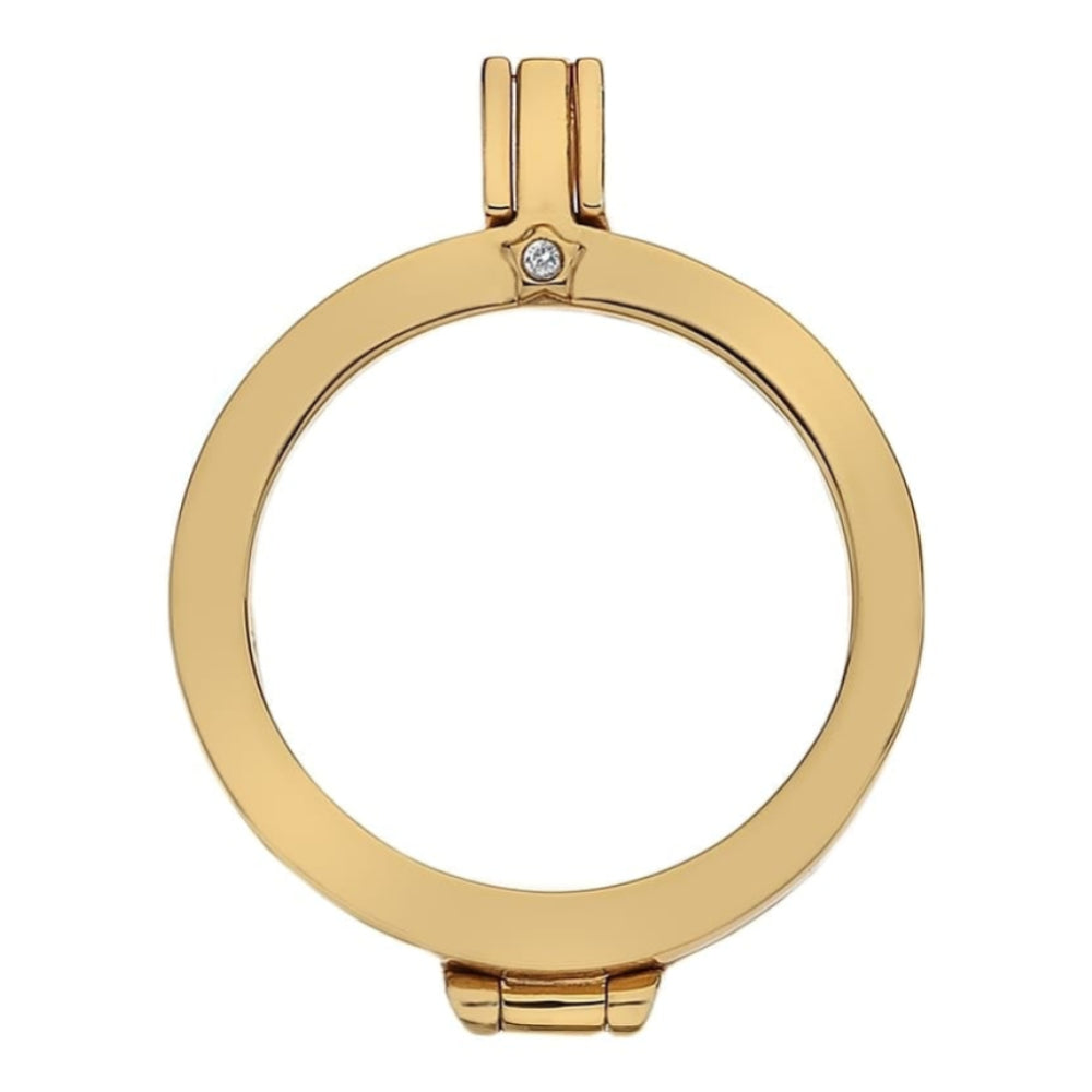 25mm Yellow Gold Plate Reversible Coin Keeper