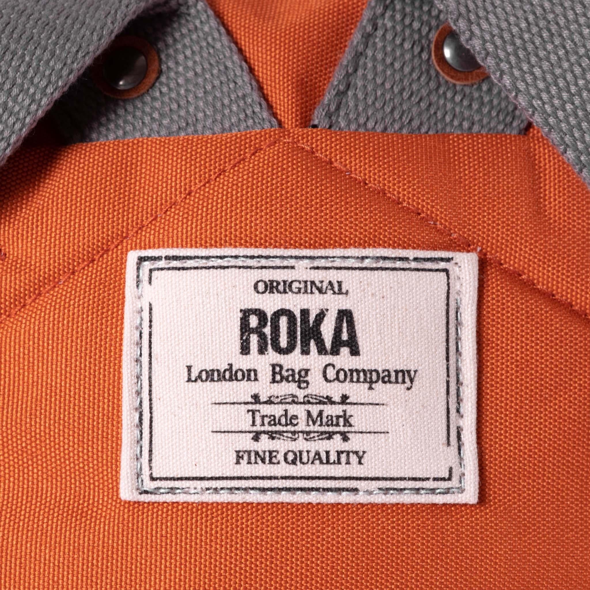 Finchley A Atomic Orange Recycled Canvas - Medium