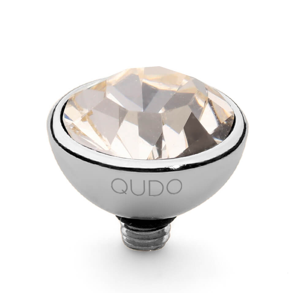 Bottone (S/P) 10mm Light Gold Quartz Top