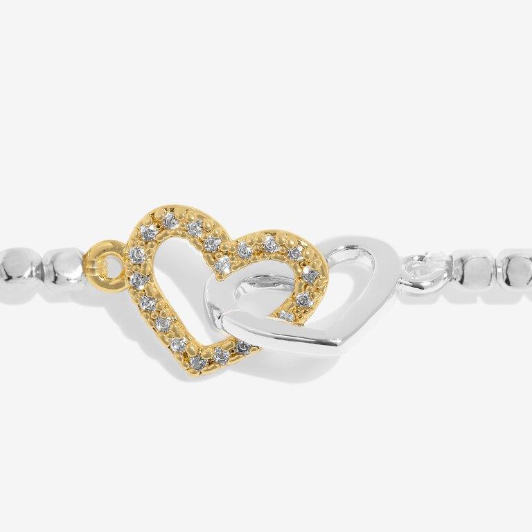 Forever Yours 'Beautiful Bestie' Silver & Gold Plated Bracelet
