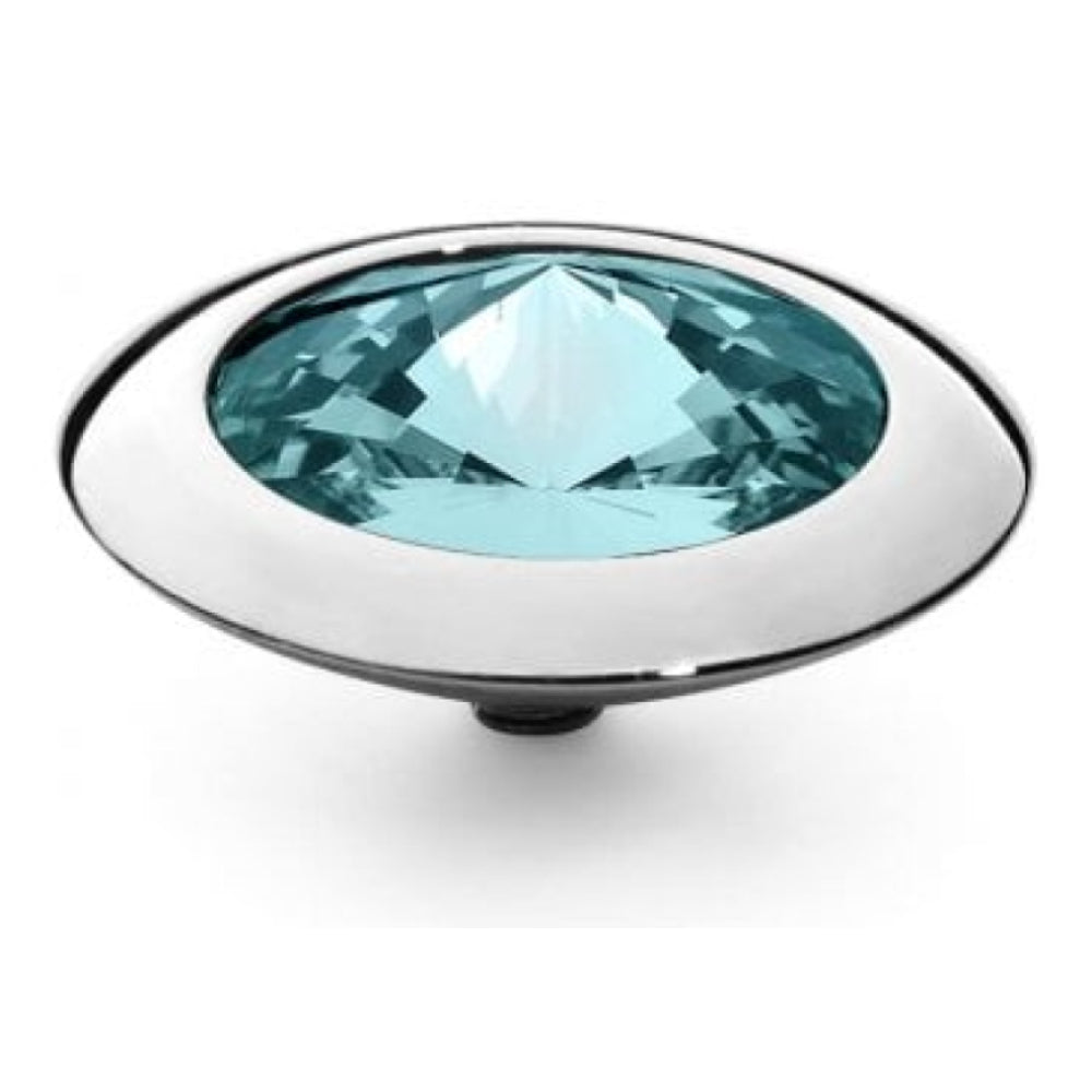 Famosa Silver 16mm Tondo Ring Top Light Turquoise